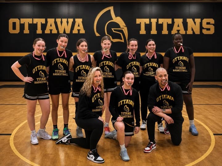 Ottawa Titans 2026 U16 Girls Championship team with coaches